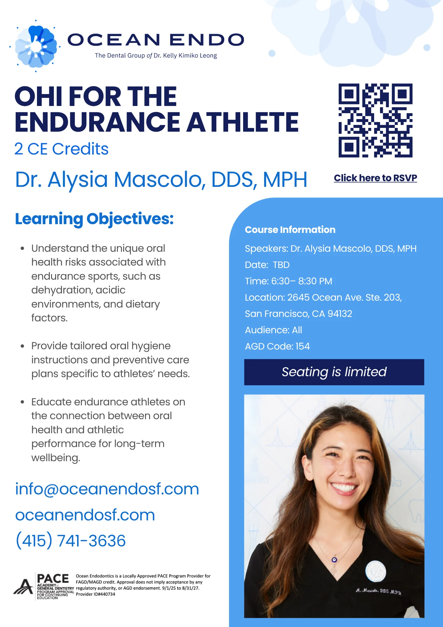 OHI for the Endurance Athlete continuing education flyer