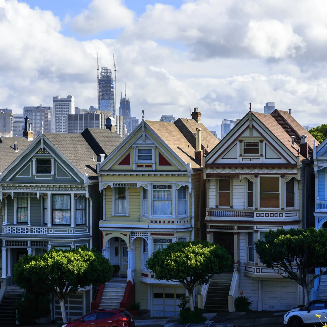 The Painted Ladies Victorian houses of San Francisco